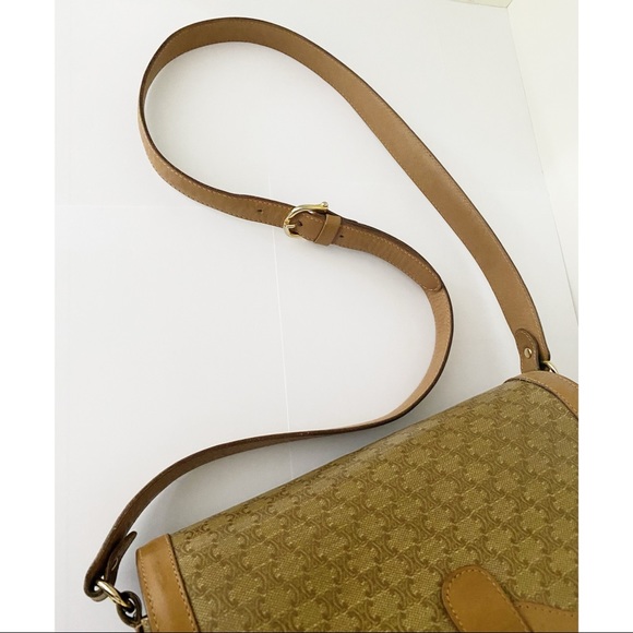 Céline Macadam Leather and Canvas Crossbody Bag - Picture 13 of 16